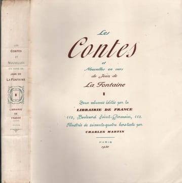 Les Contes et nouvelles en vers de Jean de La Fontaine. . LA FONTAINE (Jean de). MARTIN (Charles).