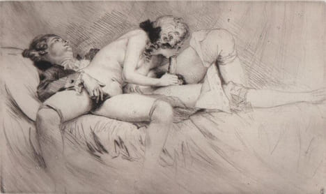 8 Images avec leur texte.. CURIOSA. BECAT (Paul-Emile).