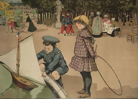 "Le Jardin du Luxembourg".. TRUCHET (Louis-Abel).