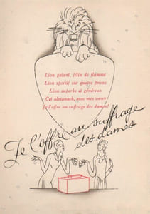 Almanach-Sous le signe du Lion.