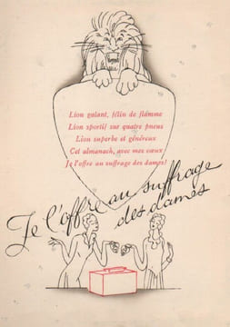 Almanach-Sous le signe du Lion. . PEUGEOT-AUTOMOBILES. GENTY (Charles).