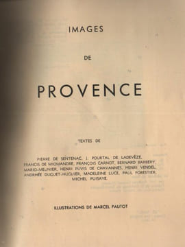 Images de Provence - Cannes-Grasse. . PUVIS DE CHAVANNES (H.), MIOMANDRE (F. de), REBOUX (Paul), MEUNIER (M.), LUCE (M.), FORESTIER (P.), BARBERY ...