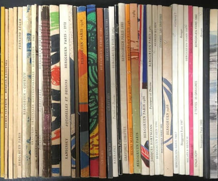 37 Catalogues de dessins et gravures.. BERGGRUEN - ARP, IONESCO, CLAIR, QUENEAU, MANDIARGUES, ... PICASSO, BRAQUE, BAJ, KANDINSKY, ARROYO, COURTIN, ...