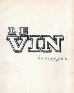 Le Vin "Bourgogne". Lyon, Le Consortium Général de Publicité de Lyon, imprimerie Domergue, s.d., in-8, couverture cartonnée illustrée d'une impression à froid d'un cep de vigne, 56 pages.