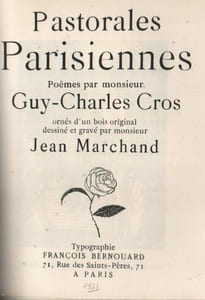 Pastorales parisiennes.