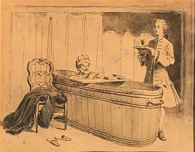 "Voltaire aux eaux de Plombieres".