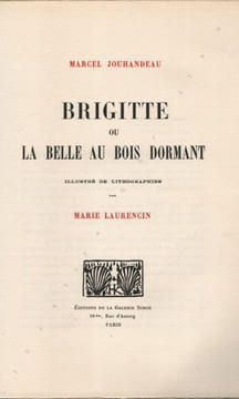 Brigitte ou La Belle au Bois Dormant.. JOUHANDEAU (Marcel). LAURENCIN (Marie).