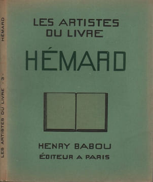 Joseph Hémard autobiographié... par lui-même. Les Artistes du Livre. . LES ARTISTES DU LIVRE-VALOTAIRE (Marcel). HEMARD (Joseph).