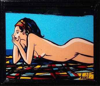 "Vêtue d'un turban".
