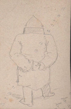 "Réunion de croquis et études".. BALZAC, THIERS, ... BERTALL (Charles Albert d'Arnoux, dit).