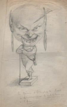 "Réunion de croquis et études".. BALZAC, THIERS, ... BERTALL (Charles Albert d'Arnoux, dit).