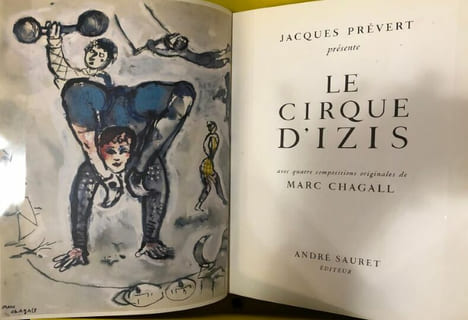 Le Cirque d'Izis.. PREVERT (Jacques). CHAGALL (Marc), BIDERMANAS (Izis).