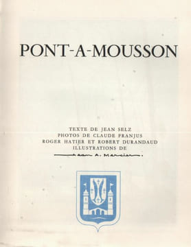 Pont-à-Mousson. . PONT-A-MOUSSON. SELZ (Jean). MERCIER (Jean-Adrien).