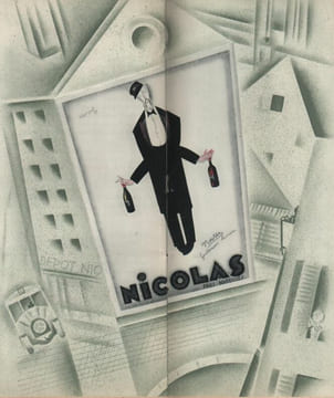 Liste des Grands Vins Fins Nicolas. Collection complète 1927-1973.. NICOLAS-VINS. LOUPOT, BRUNHOFF, BUFFET, CASSANDRE, DERAIN, DRANSY, HUGO, IRIBE, ...