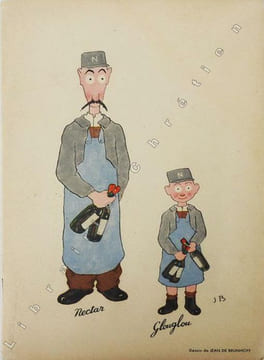 Liste des Grands Vins Fins Nicolas. Collection complète 1927-1973.. NICOLAS-VINS. LOUPOT, BRUNHOFF, BUFFET, CASSANDRE, DERAIN, DRANSY, HUGO, IRIBE, ...