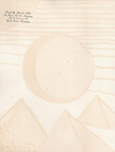 "Sous le soleil des pyramides".