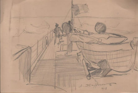 "Et un homme à la proue".