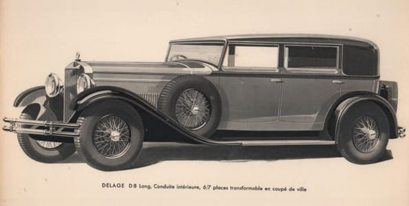 Delage. 104, Avenue des Champs-Élysées. Paris.