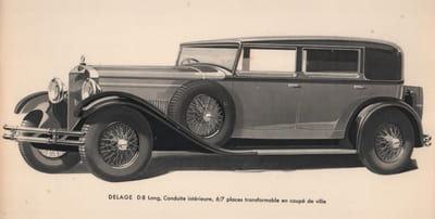 Delage. 104, Avenue des Champs-Élysées. Paris.