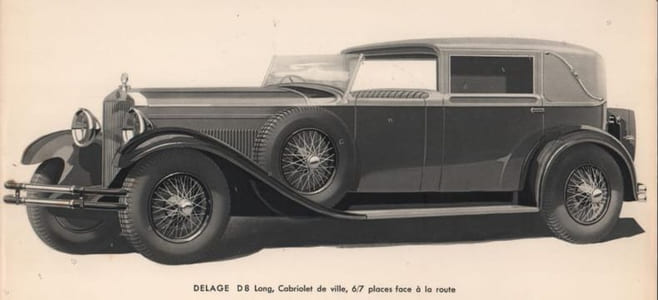 Delage. 104, Avenue des Champs-Élysées. Paris.