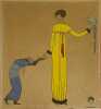 "La Robe jaune". Les Choses de Paul Poiret vues par Georges Lepape. . POIRET (Paul).
