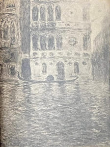 Les "Venise" de Claude Monet. Neuf reproductions de tableaux (un fac-similé et huit phototypies).