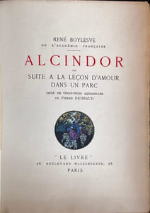 Alcindor ou suite à la Leçon d'amour dans un parc.