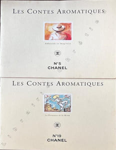 Les Contes Aromatiques : Le Soleil de Platine pour Égoïste Platinium ; Le Héros de Gaïa pour Antaeus ; Histoires d'Iles pour Cristalle ; La 1002e nuit de Schéhérazade pour Coco ; Conte du Temps Présent pour Allure ; Ambassade en Imaginaire pour le N°5 ; La Princesse et le Mime pour le N°19. Le Conte de Noël.