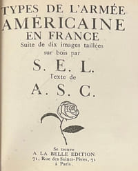 Types de l'armée américaine en France. 