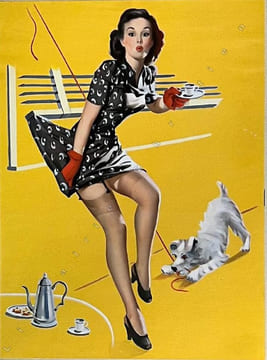 Blind date et Outside Chance.. PIN-UP - GOODWILL ADVERTISING. LESLIE BUELL (Alfred).