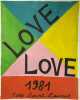 "Love 1981".. AFFICHE-CARTE DE VOEUX.