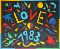 "Love 1983".. AFFICHE-CARTE DE VOEUX.