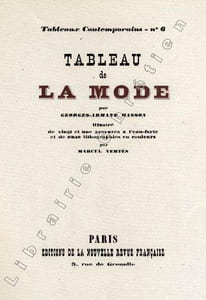 Tableau de la mode. Tableaux Contemporains n°6.