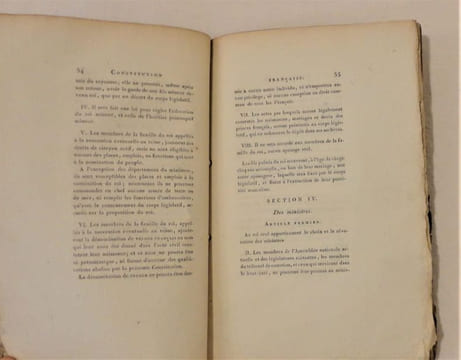 Constitution française présentée au Roi par L'Assemblée Nationale, le 3 septembre 1791.. LE ROI LOUIS XVI - ASSEMBLÉE NATIONALE.