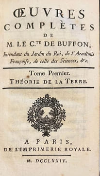 Oeuvres complètes de Monsieur le Comte de Buffon, Intendant du Jardin du Roi, de l'Académie Françoise, de celle des Sciences, etc.. BUFFON (Comte de, ...