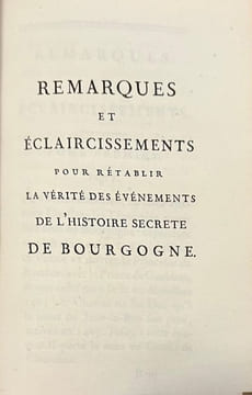 Histoire secrète de Bourgogne.. CAUMONT LA FORCE (Charlotte-Rose, de).