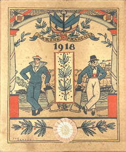 Calendrier 1918 de la Marine Française.