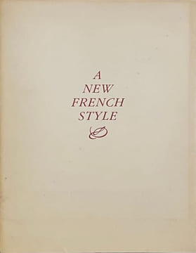 A New French Style. Huit modèles de Pierre Balmain. Sa nouvelle collection commentée par Alice B. Tolkas. . BALMAIN (Pierre). GRUAU (René).