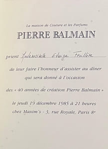 A New French Style. Huit modèles de Pierre Balmain. Sa nouvelle collection commentée par Alice B. Tolkas.  