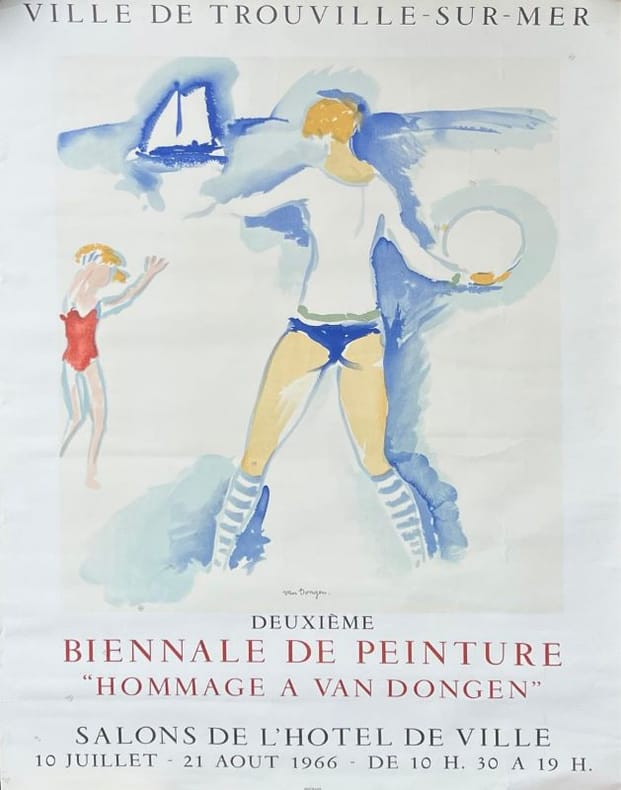 "Deuxième Biennale de Peinture. Hommage à Van Dongen".. TROUVILLE-SUR-MER. VAN DONGEN (Kees).