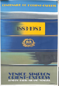 Venice Simplon Orient Express - London-Paris-Venice. 1883-1983.