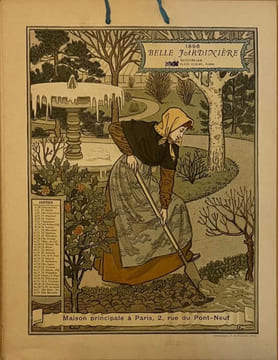 Les Mois. Calendrier La belle Jardinière 1896. . BELLE JARDINIERE. GRASSET (Eugène).