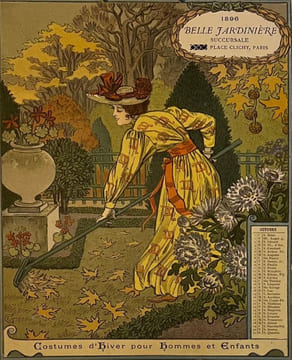 Les Mois. Calendrier La belle Jardinière 1896. . BELLE JARDINIERE. GRASSET (Eugène).