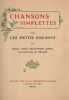 Chansons simplettes pour les petits enfants.  . FELIX-FAURE-GOYAU (Lucie). PHOSPHATINE FALIERES.  HELLEU (Paul).