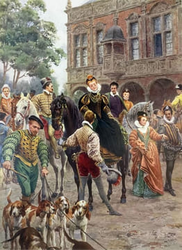 Histoires de Chasse par Madame la Duchesse d'Uzès, née Mortemart.. UZES (Duchesse d'). PHOSPHATINE FALIERES.  LELOIR (Maurice).