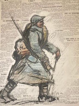 Album, croquis de guerre 1917-1918, par Sem. 2ème série.. SEM (Georges GOURSAT, dit).