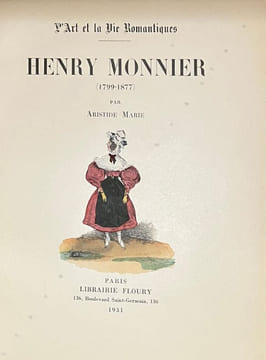 Henry Monnier (1799-1877).. MARIE (Aristide). MONNIER (Henry).