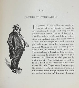 Henry Monnier (1799-1877).. MARIE (Aristide). MONNIER (Henry).