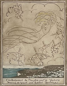 "L'Enlèvement de Psyché par les Zéphirs".