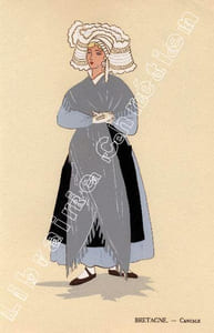 Les Costumes du pays de France. Texte de Line Coline. Paris, Ed. Nilsson, (1930), in-4, sous portefeuille éditeur demi-plat percaline bleue, en feuilles.